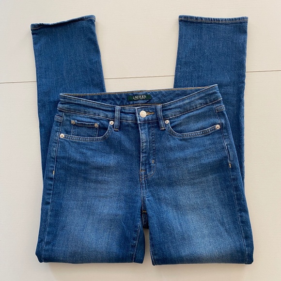 Ralph Lauren Premier Straight Mid Rise Leg Jeans Size 6P - Picture 5 of 16